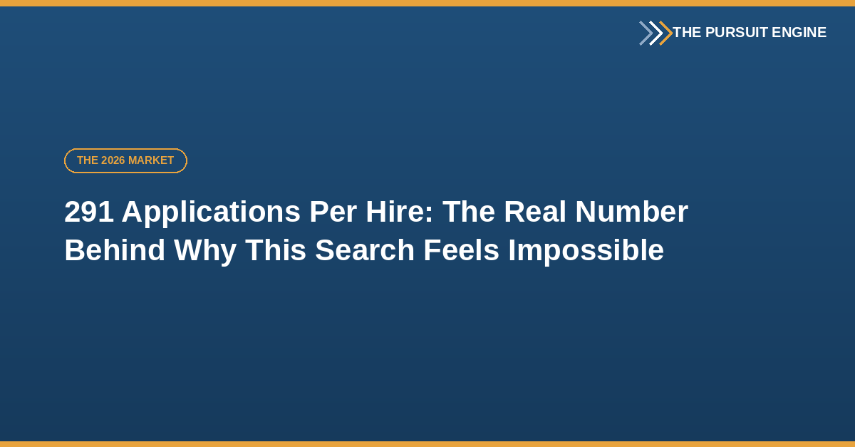 291 Applications Per Hire: The Real Number Behind Why This Search Feels Impossible